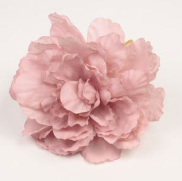 Pivoine Valence. Fleurs de flamenco. Rose pale. 12cm.